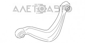 Важіль поперечний верх задній правий Porsche Macan 15- новий OEM оригінал