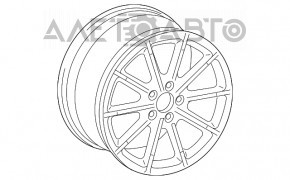 Диск колесный R18 Audi A4 B8 13-16 тип 2 бордюрка