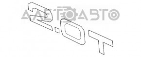 Эмблема надпись 2.0T двери багажника Audi Q7 16-18 хром