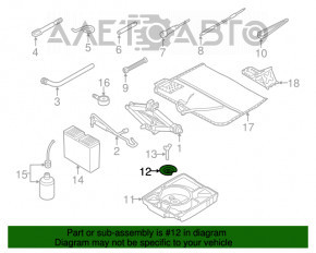 Крепление запасного колеса Audi Q3 8U 15-18