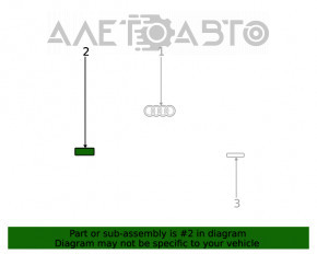 Емблема напис Q3 двері багажника Audi Q3 8U 15-18
