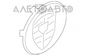 Центральный колпачок на диск Porsche Macan 15- 65/47мм графит