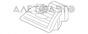 Дефлектор воздуховода передней панели правый Hyundai Elantra AD 17-18 дорест , черн