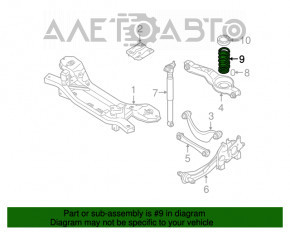 Пружина задняя левая Mazda3 2.3 03-08