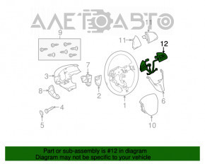 Кнопки управления на руле Mazda3 MPS 09-13