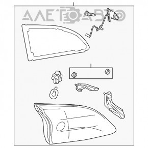 Фонарь внутренний крышка багажника правый Mazda3 MPS 09-13
