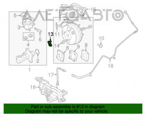Датчик давления вакуумного усилителя Ford Escape MK3 13-