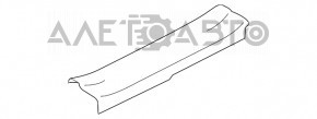 Накладка порога задняя правая внутренняя Mazda CX-7 06-09 серая, потёрта