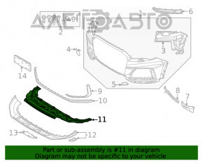 Защита переднего бампера Audi Q7 16-19 S-LINE тип 2 новый неоригинал