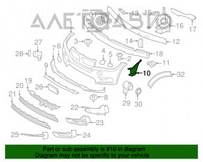 Воздуховод переднего бампера правый BMW X5 F15 14-18