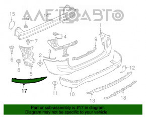 Отражатель задний правый BMW X1 F48 16-19 новый TYC Тайвань