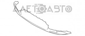 Губа заднего бампера Hyundai Elantra AD 19-20 рест черный мат новый неоригинал