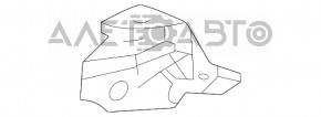 Кронштейн расширительного бачка инвертера Toyota Venza 21-