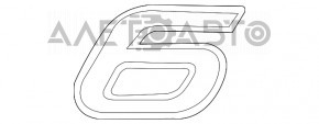 Эмблема надпись 6 крышки багажника Mazda 6 18-21