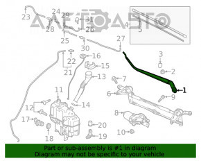 Поводок дворника правый Mazda 6 18-21