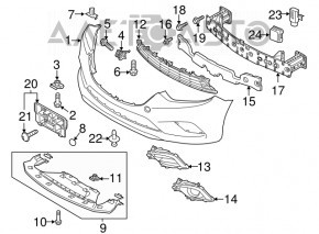 Заглушка ПТФ права Mazda 6 13-17