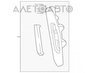 Накладка ліхтаря внутрішньої кришки багажника права Mazda 6 18-21 usa новий OEM оригінал