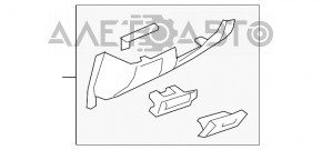 Накладка коліна водія Mazda 6 18-21 чорна з підсвічуванням