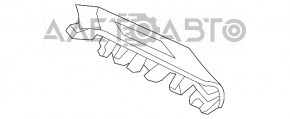 Накладка управління склопідйомником передня права Mazda 6 18-21 черн