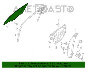 Стекло двери передней правой Mazda 6 18-21