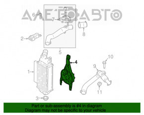 Диффузор интеркулера в сборе Ford Ecosport 18-21 1.0T