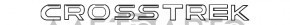 Задня емблема CROSSTREK Subaru XV Crosstrek 13-17 поліз хром новий OEM оригінал