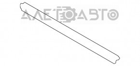 Уплотнитель стекла задний правый внутренний Mazda CX-5 17-