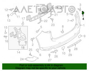 Заглушка кріплення заднього бампера Mazda CX-5 17-