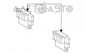 Резистор радиатора охлаждения вода Mazda CX-7 06-09
