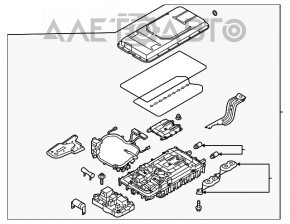 Аккумуляторная батарея ВВБ в сборе Ford Escape MK4 20-22 hybrid