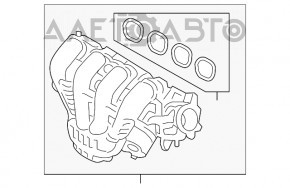 Коллектор впускной Ford Escape MK4 20- hybrid, plug-In