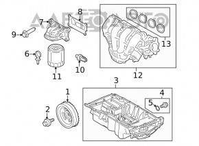 Коллектор впускной Ford Escape MK4 20- hybrid, plug-In