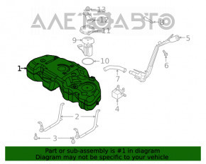 Топливный бак Ford Escape MK4 20- hybrid