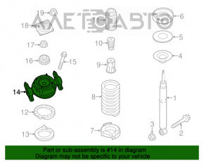 Опора амортизатора задняя правая VW Touareg 11-17