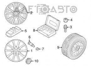 Запасне колесо докатка VW Touareg 11-17 R17 195/75