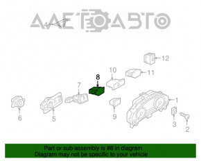 Кнопка парковочного ассистента VW Touareg 11-17