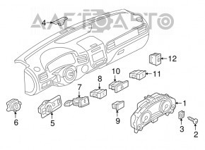 Кнопка парковочного ассистента VW Touareg 11-17