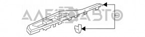 Накладка управления стеклоподъемником передним правым Honda Clarity 18-21 usa под черное дерево, царапина