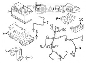 Крышка распределительной плиты АКБ Ford Explorer 20-