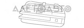 Решетка боковая переднего бампера правая VW Touareg 11-14 без парктроника новый OEM оригинал