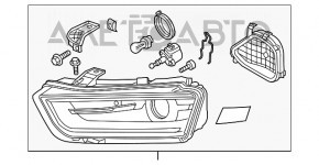 Фара передня права в зборі Audi Q3 8U 15 ксенон