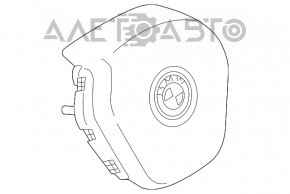 Подушка безопасности airbag в руль водительская BMW 3 G20 19- черная