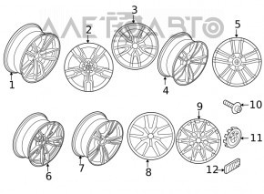 Комплект дисков R18 x 7,5J 4шт BMW 3 G20 19-22