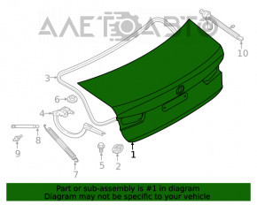 Крышка багажника BMW 3 G20 19-
