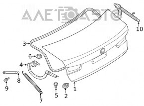 Кришка багажника BMW 3 G20 19-