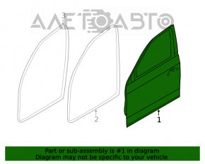 Дверь голая передняя правая BMW 3 G20 19-