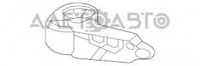 Крепление жалюзей дефлектора радиатора верхнего левое BMW 3 G20 19-22 новый OEM оригинал