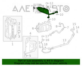 Трубка кондиционера печка-конденсер BMW 3 G20 19- 2.0T