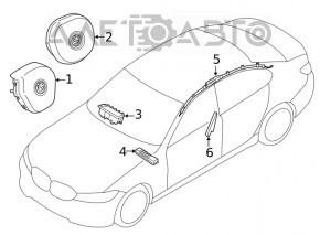 Подушка безопасности airbag сидения переднего левого BMW 3 G20 19-