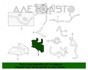 Радіатор охолодження АКПП олія Lexus RX450h 16-19